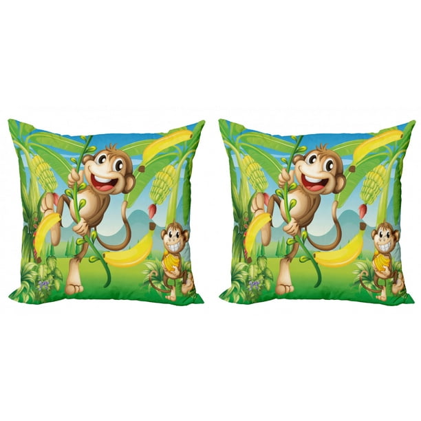 Animal Throw Pillows Funny Monkey/Ape Photography Throw Pillow 18x18 Multicolor Animal Throw Pillows Funny Monkey/Ape Photography Throw Pillow 18x18 Multicolor